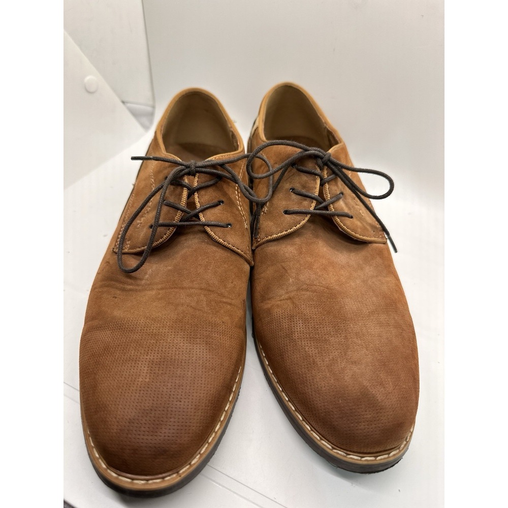 Borelli Chill Mens 7M Brown Lace Up Dress Shoes Casual Oxford